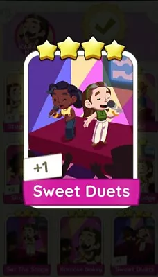 Monopoly Go 4 Star Sticker Making Music Sweet Duets • $6.95