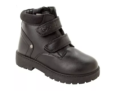 £14.99 • Buy Boys Black Chelsea Dealer Boots Hi Top Ankle Boots School Shoes Kids Uk Size 8-2