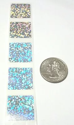 100 TLW 3/4   Standard Holographic Hologram Label Stickers Seals • £9.59