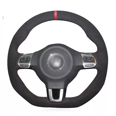 DIY Car Steering Wheel Cover For Volkswagen Golf 6 GTI MK6 Polo GTI Scirocco R • $51.89