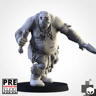 Butcher Ogre Northern Ogres RPG Wargames Fantasy DnD Ogre Warrior Miniature • $29.82