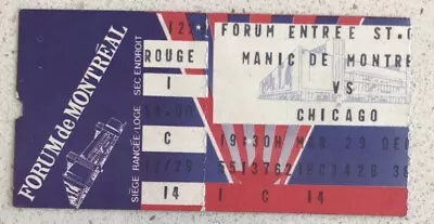 1981 Montreal Manic Vs Chicago  INDOOR SOCCER Montreal Forum Dec. 29 1981 VG+ • $19.99