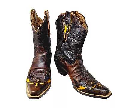 Ariat Women's Dahlia Overlay Snip Toe Cowboy Western Boots US 7.5 B 10008780 • $69.95