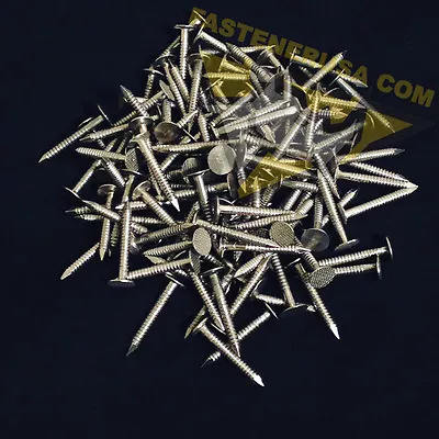 1 1/4  Annular Ring Solid 304 Stainless Steel Roof Nails 10ga. 3/4LB (aprx 135) • $15.99