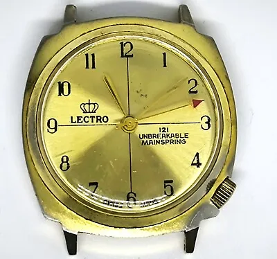 Vintage Lectro Swiss Made Men's Mechanical Watch Working Order • £9.95