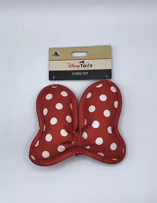 Disney Parks Tails Minnie Mouse Red Polka-Dot Bow Pet Chew Toy • $15.49
