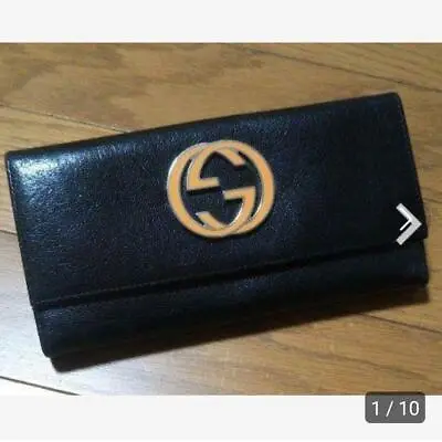 Gucci Long Wallet GG SOHO Leather Black Authentic F1211271 • $140.65