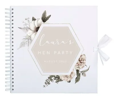 £15.99 • Buy Personalised Hen Party Scrapbook Photo Album, Hen Night Gift, Friend Gift