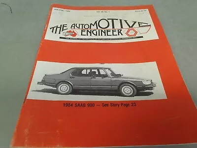 Jan 1984 IAME Automotive Engineer Magazine SAAB 900 • $6.39