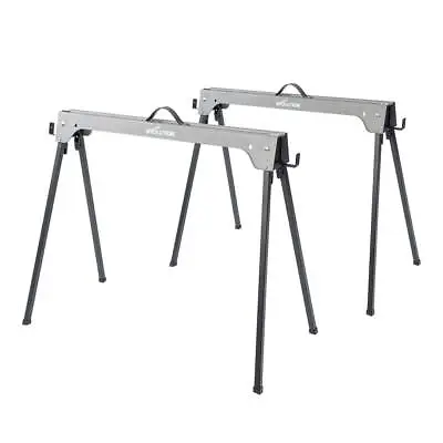 Evolution Folding Metal Saw Horse / Trestle Work Stand Twin-Pack • $79