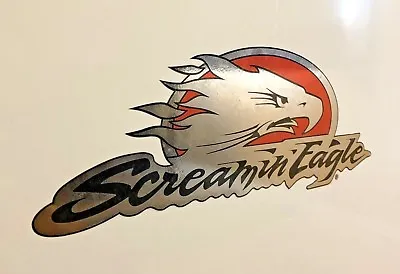 $55 • Buy Harley Davidson Screamin Eagle Chrome Decal Screaming Sticker Tank Bike L@@K