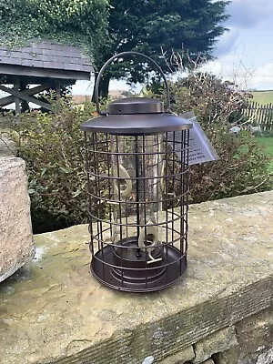 £19.99 • Buy Outdoor Caged Bird Feeder For Wild Birds, Large Bird Feeder Squirrel Proof Brown