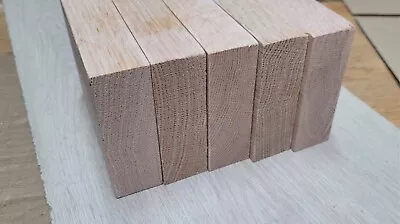 Solid Oak Blocks X 5 Kiln Dried Timber 120mm X 90mm X 30mm Woodworking Crafts • £30