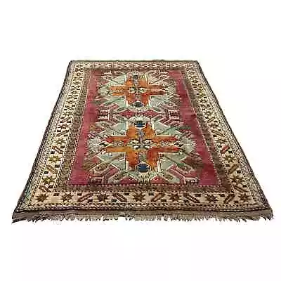 Antique Turkish Kars Kazak Rug Fine Handknotted Oriental Carpet Turkish Kaz • £427.23