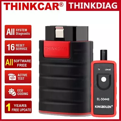 Thinkdiag Car Bidirectional Scan Tool Full System Diagnostic Scanner ECU Coding • $78.99