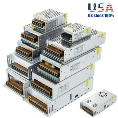 $8.97 • Buy DC 12V 1A To 50A Amp AC 110V 220V Switch Power Supply LED Strip Light 12 V Volt