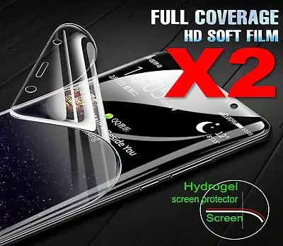 2 X Samsung Galaxy S8 S9+ S10+ S10 3D Hydrogel Protective Film Screen Protector  • £3.49