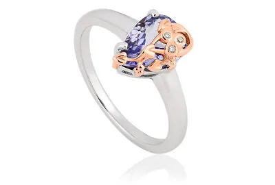 £500 • Buy NEW Clogau 18ct White & Rose Gold Tree Of Life Tanzanite Ring £500 Off! Size O