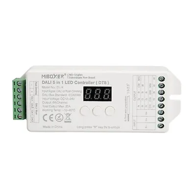 5-in-1 Controller (DT8) Dali Signal Or Push Dimming 12/24V To 15A Cct RGB • £25