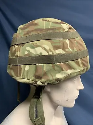 NEW Genuine British Army-Issue Mk 7 MTP Helmet Cover & Cam Strips. Size Large. • £4.95