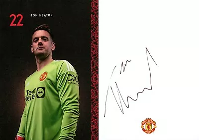 Tom Heaton Hand Signed Manchester United Original Man Utd Club Card Autograph • £26.99