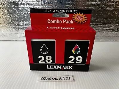 Lexmark 28 29 Black Tri-Color Ink Cartridge Set Of 2 OEM NEW Sealed X2500 X2530 • $8.48