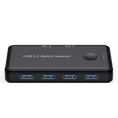 USB3.0 KVM Switch Selector 2 In 4 Out For Keyboard Printer Mouse 4 USB Drives • $34.09