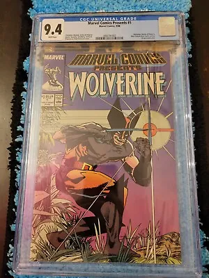 Marvel Comics Presents Wolverine #1  '88 CGC 9.4 Very Clean Slab Graded Comic NM • $76.26