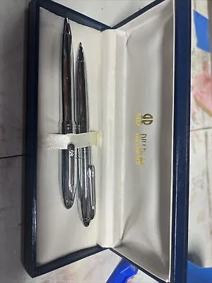 BILL BLASS Chrome Pen And Pencil Writing Set Silver Color Vintage New Boxed Set • $2