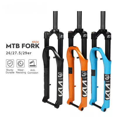 MTB Bicycle Fork 26/27.5/ 29 Inch Mountain Bike Front Suspension Air Fork • $197.20