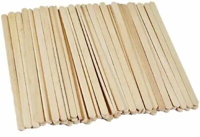  Wooden Natural Lollypop Sticks Lolly Pop Style 140mm Long Plain Pack Of 50  • £2.10