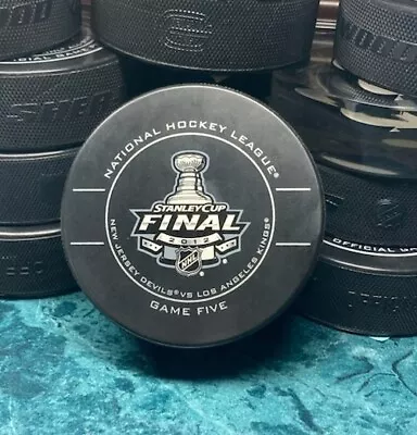 2012 NHL Official Game Stanley Cup FINAL Game 5 Puck LA Kings NJ Devils SherWood • $15.25