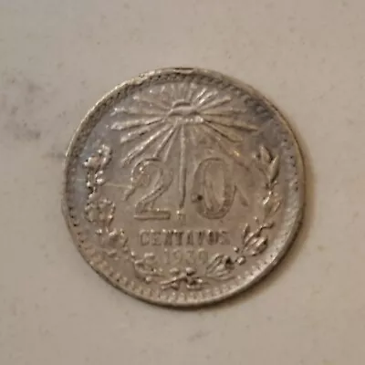 1939 Mexico 20 Centavos 0.720 Silver KM #438 World Coin #1 • $5.99