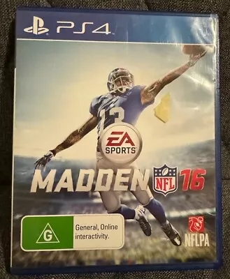 FREE POSTAGE Playstation 4 PS4 MADDEN NFL 16 • $22