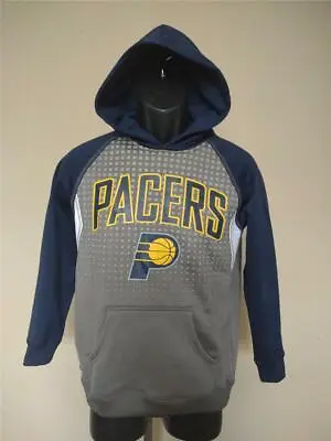 New Indiana Pacers Youth Size L Large Gray Athletic Hoodie • $14.06
