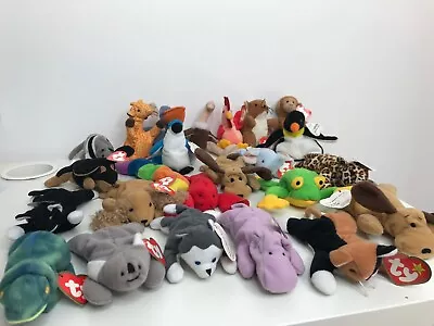 McDonalds Happy Meal Toy 1993 TY Teenie Beanie Babies Plush Toys-Various Retired • £2.95