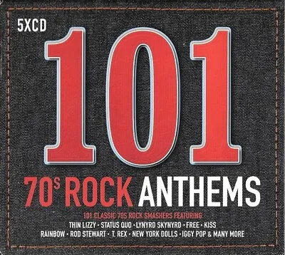 £6.99 • Buy 101 Hits: 70s Rock Anthems CD (2017) NEW & SEALED 5 Disc Album Box Set 1970s