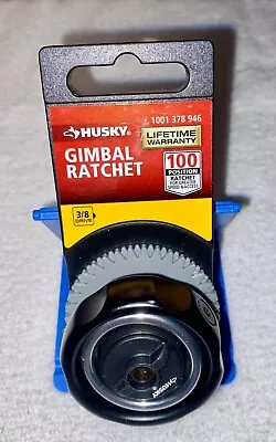 Husky Gimbal Palm Ratchet Gyroscopic 3/8 Inch Drive 100 Position Hand Tool New • $19.90