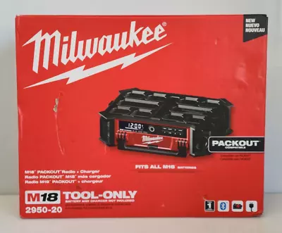 Milwaukee Tool 2950-20 M18 Packout Radio + Charger (Tool Only) New • $274.95