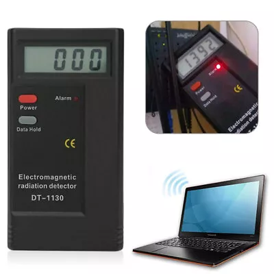 LCD Digital Electromagnetic Detector Radiation Geiger EMF Meter Dosimeter Tester • £10.89