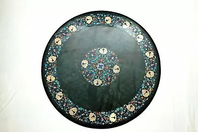 24'' Green Marble Table Top Dining Center Room Decor Piepra Dura Mosaic L8 X-mas • $777