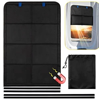 $35.34 • Buy Funomo RV Door Window Shade 27.25 × 18.25 Inch Foldable Magnet RV Blackout Wi...