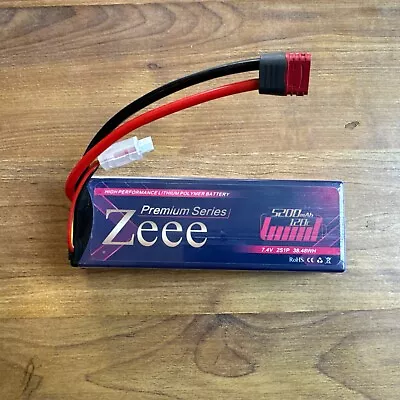 Zeee 2S LiPo Battery Deans 7.4V 5200mAh 120C Hardcase For RC Car Truck RC Boat • £21.99