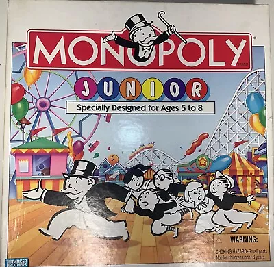 Monopoly Jr Junior 1995 Board Game(Pre-own)(100% COMPLETE)(Good Condition) • $16.99