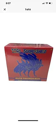 Pokemon Sword/Shield Zacian Elite Trainer Box! New In Plastic • $65