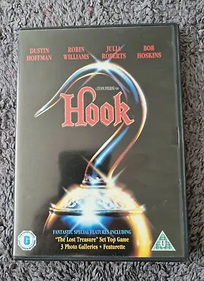 Hook DVD 2008 Robin Williams Dustin Hoffman Spielberg Movie Great Cond Freepost • £3.35