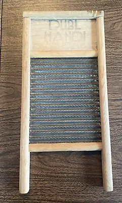 Columbus Dubl Handi Antique Vintage Washboard Wood 18  Height Wall • $16