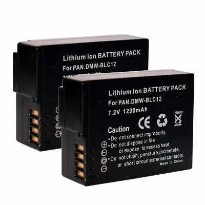 2X Battery For Panasonic Lumix DMC-G7 DMC-G70 DMC-G81 - DMW-BLC12-E • £21.19