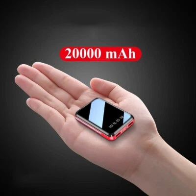 $18.14 • Buy Power Bank 20000mAh Portable FAST Charger Mirror Screen LED Digital Mini Display