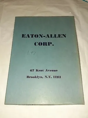 Vtg Eaton-Allen Corp. Carbon Paper Black Medium Finish Extra Quality Lt Wt • $8.99